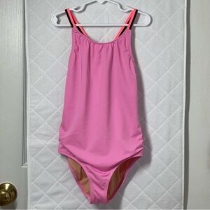 J.Crew Crewcuts Girls' contrast-strap one-piece swimsuit with UPF 50+ size 10